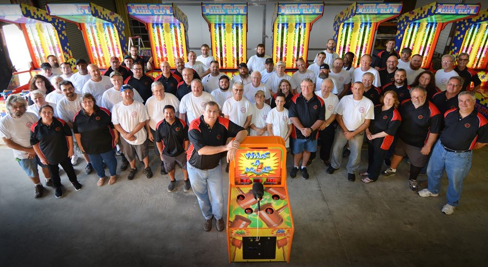 The Bob’s Space Racer team designs and produces some of the amusement industry’s most popular games, including the legendary Whac-A-Mole.