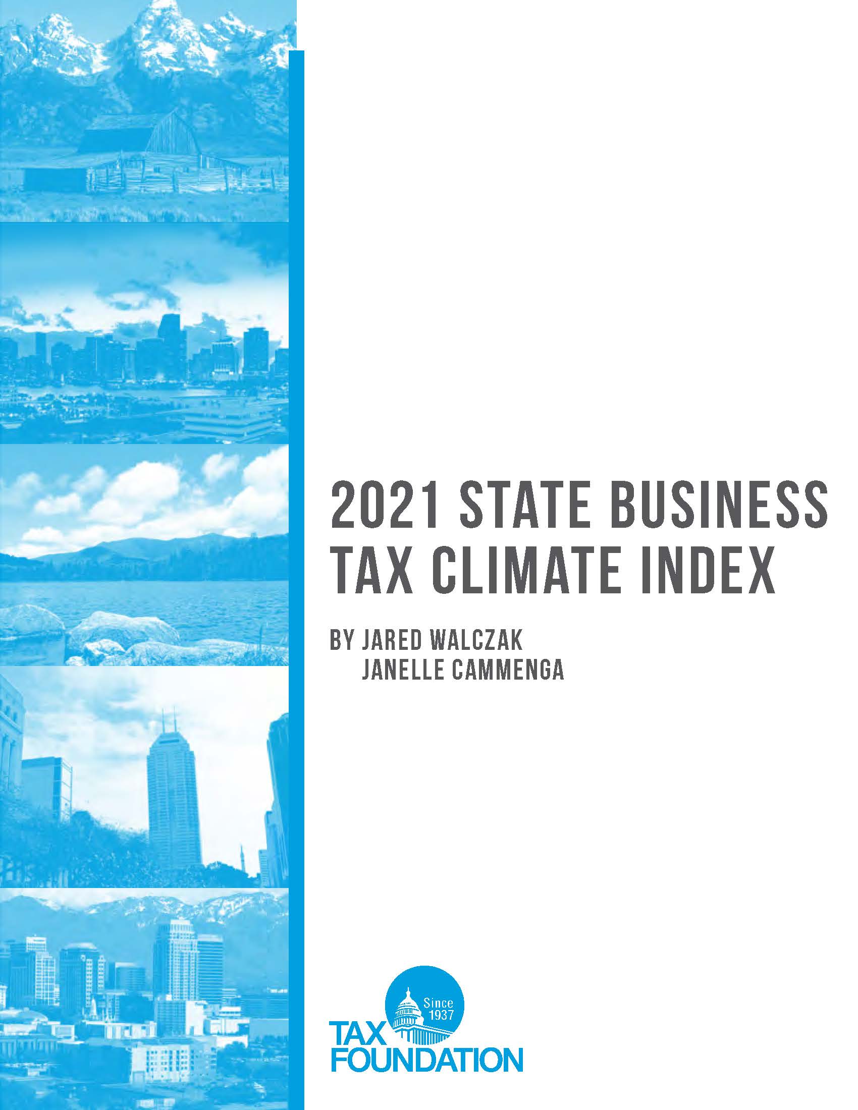 2021 State Business Tax Climate Index cover