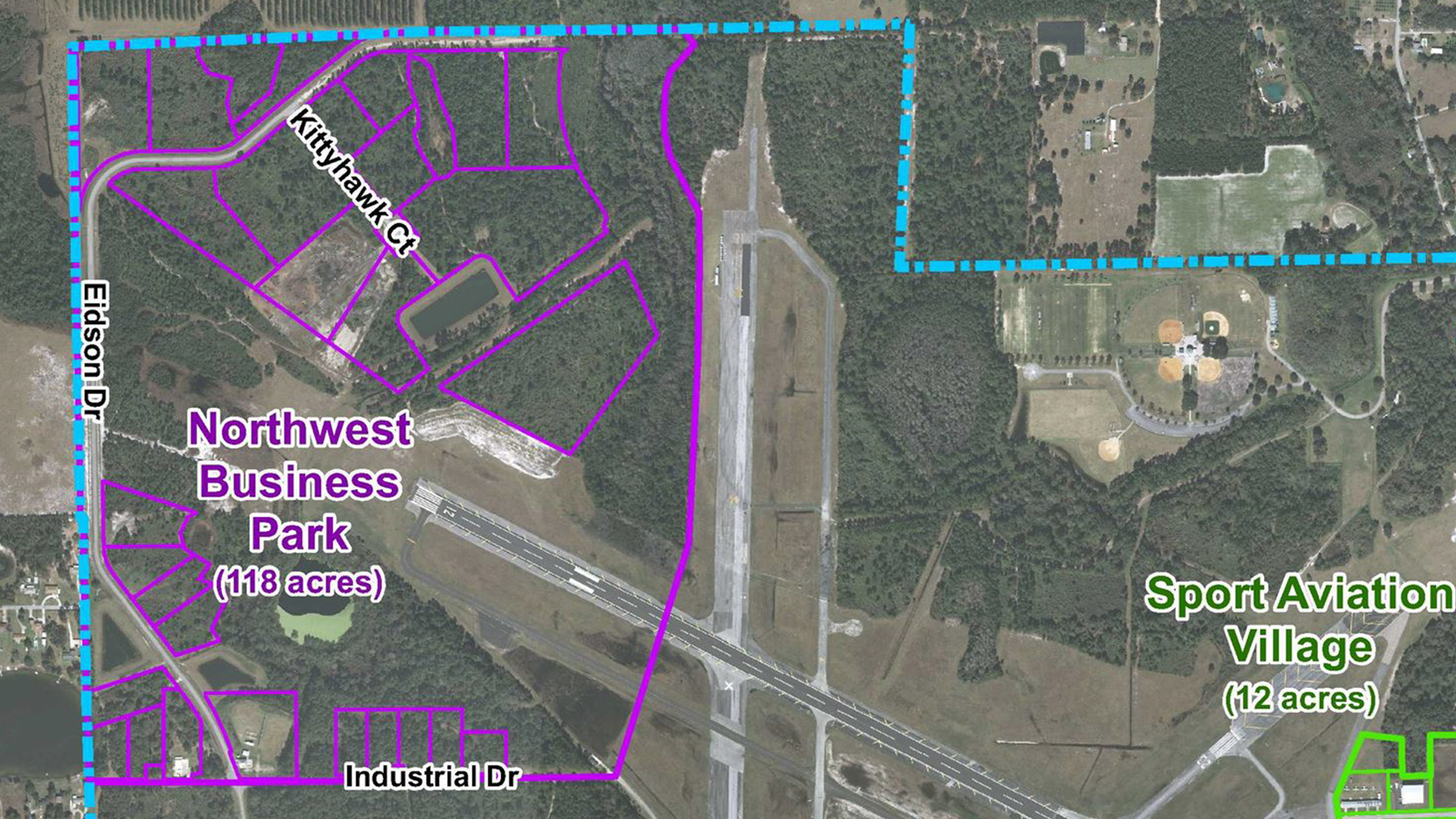 Northwest Industrial Park map aerial