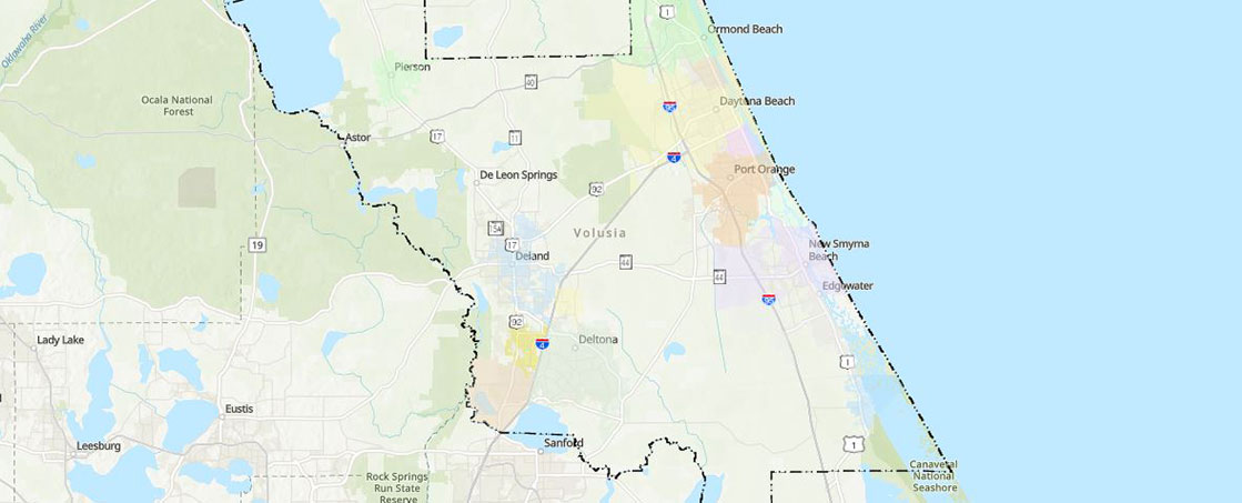 Volusia County Map