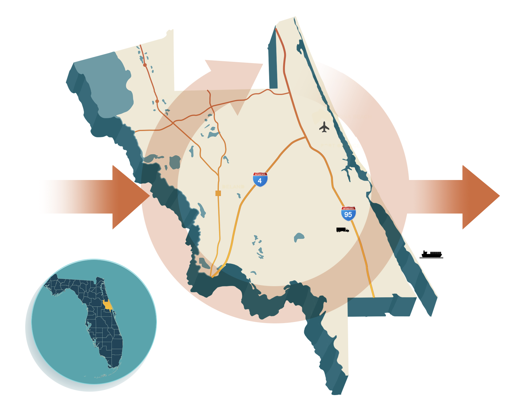 Volusia County Map