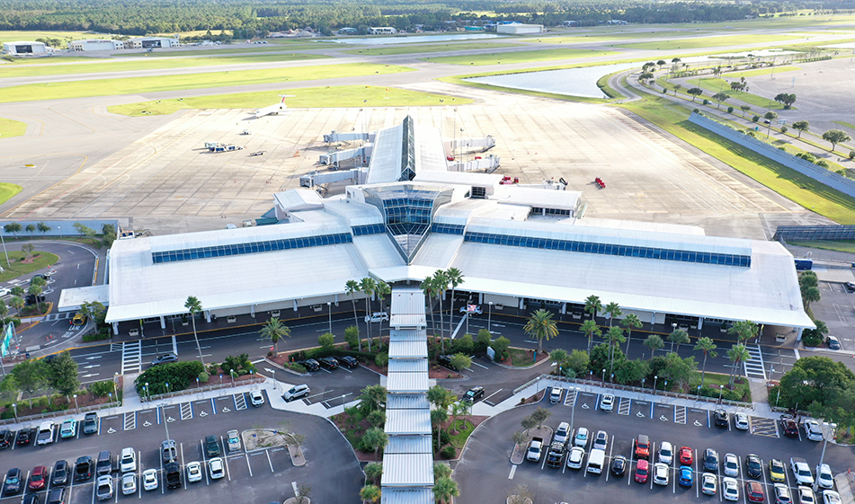 Daytona Beach International Airport aerial photo
