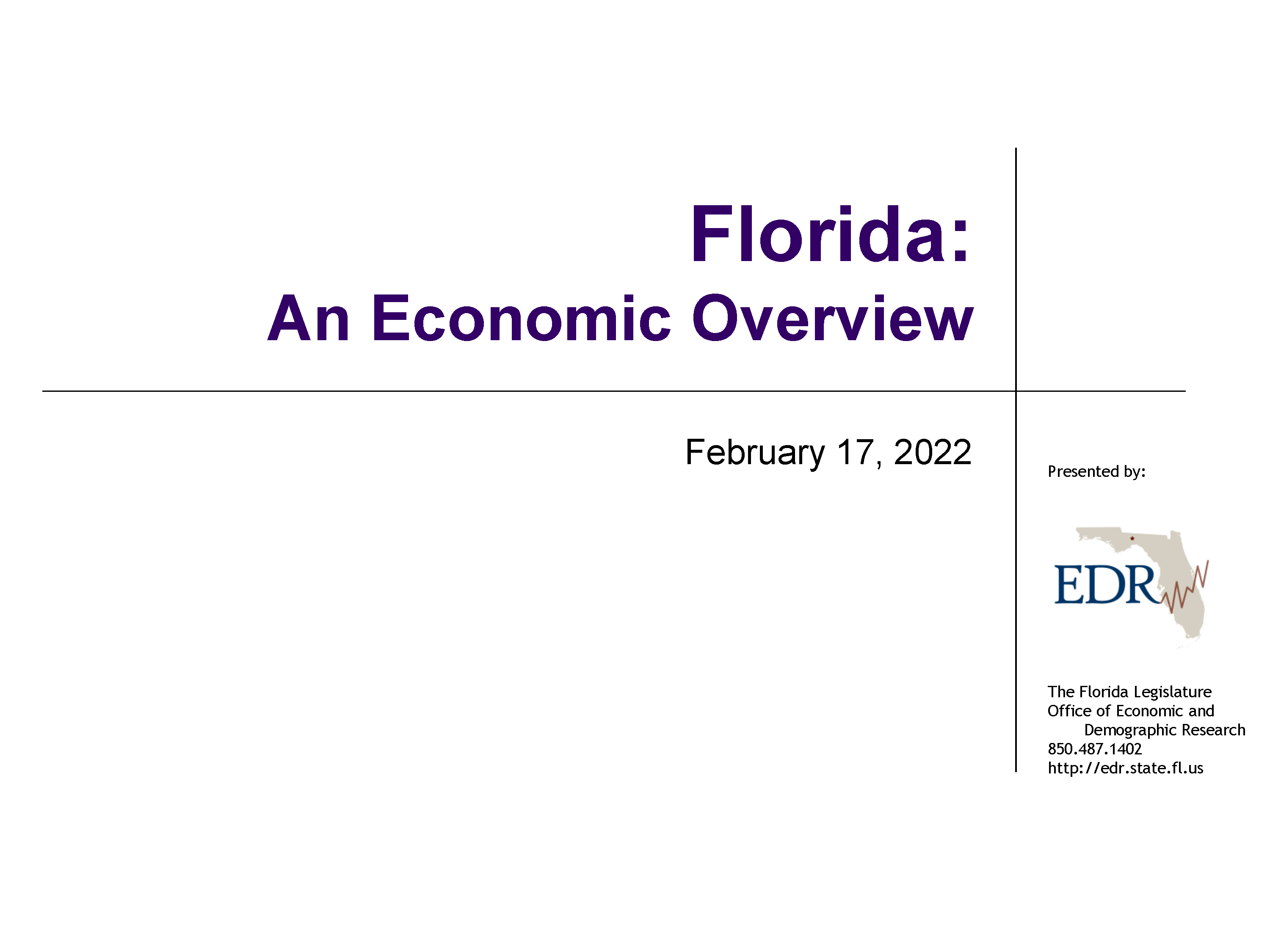 FL Economic Overview cover