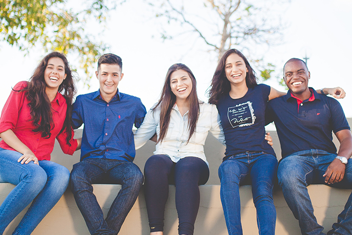 Group shot of students