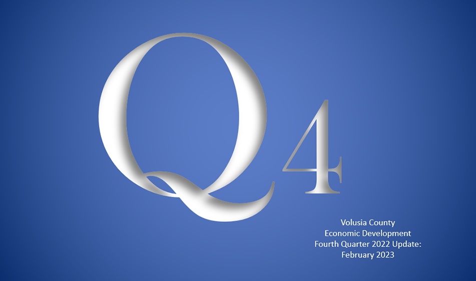 Q4 Volusia County Economic Development 4th quarter 2022 update Feb 2023 cover image