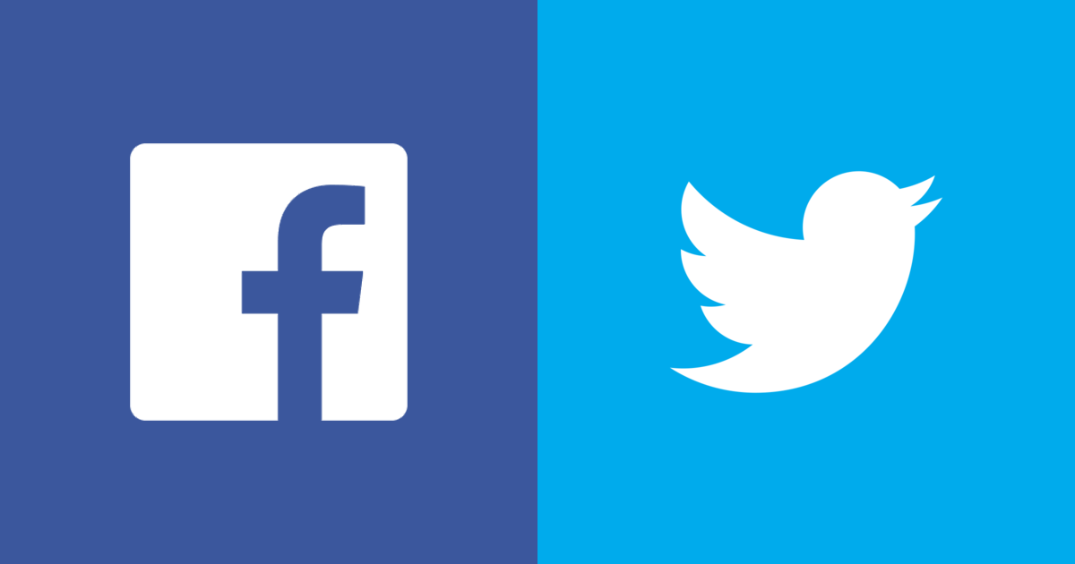 Facebook and Twitter icons